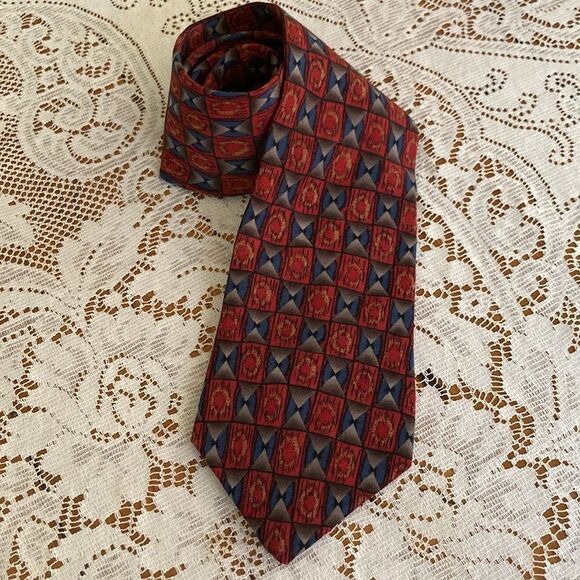 Men’s 100% Silk Tie Molecular Expressions Cocktail Collection EUC Made 🇺🇸 USA - Picture 1 of 7